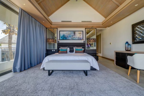 real estate house with modern infrastructure with master bedroom